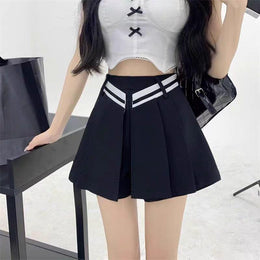 Solid Divided Skirt