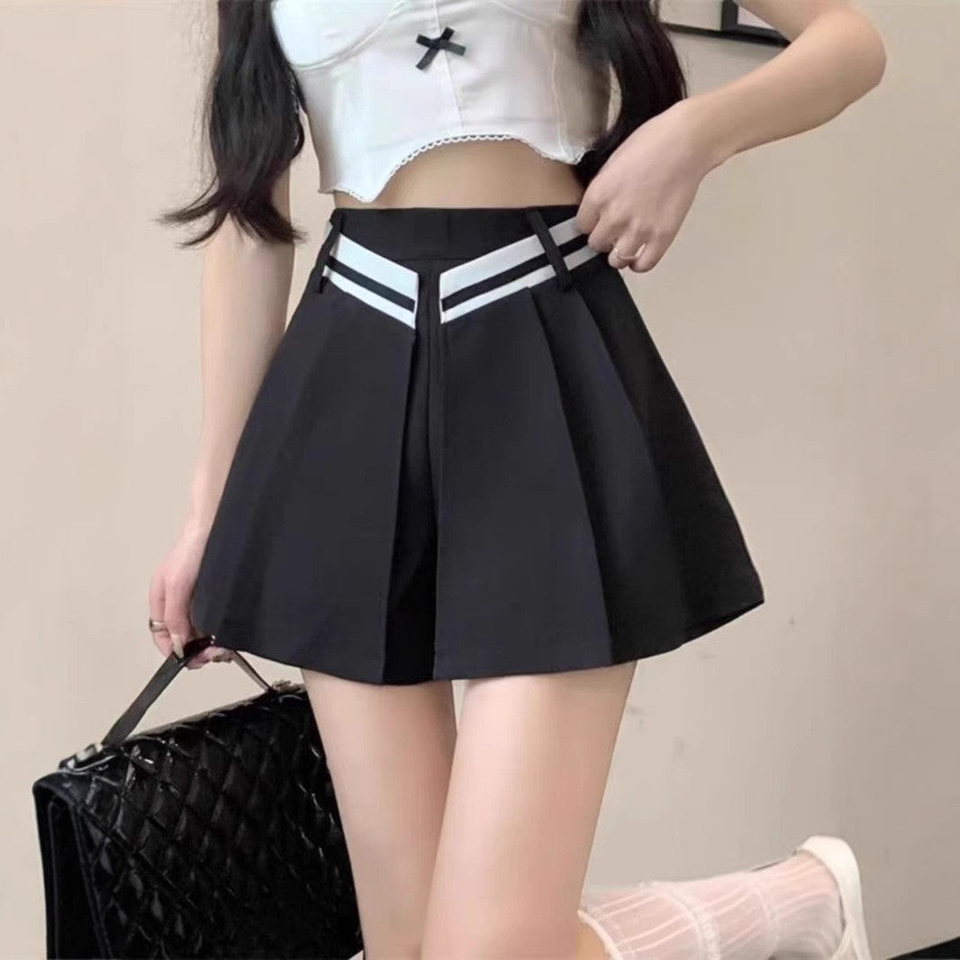 Solid Divided Skirt