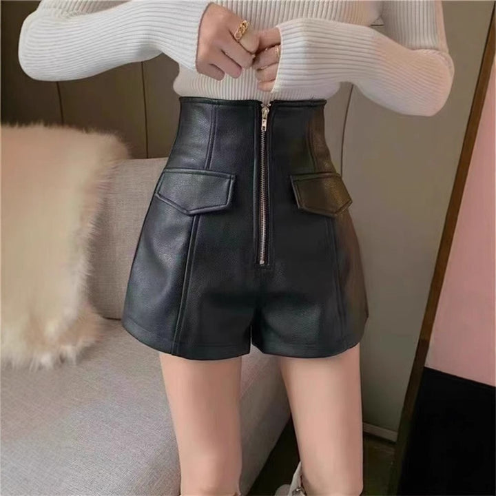 Solid Mid-Rise Hot Pants