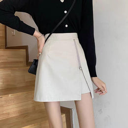 Solid Straight Skirt