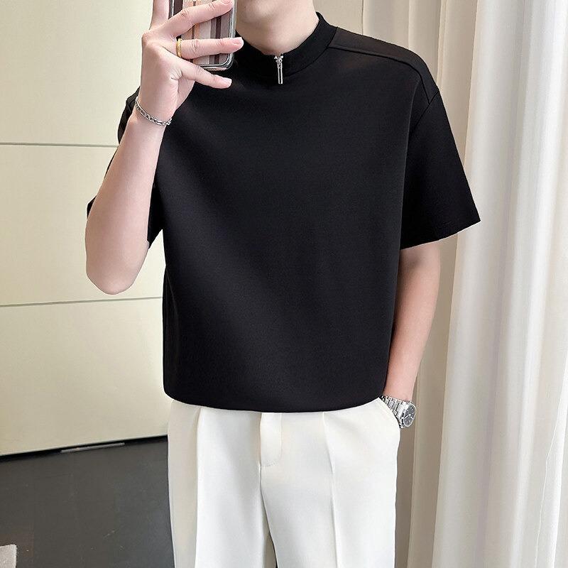Halter Neck Raw Edge T-shirt