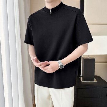Halter Neck Raw Edge T-shirt