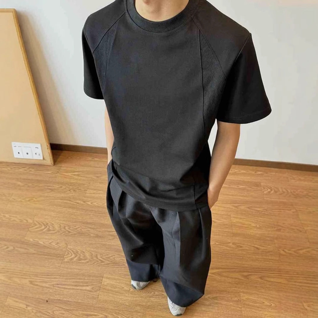 Round neck Raw Edge T-shirt