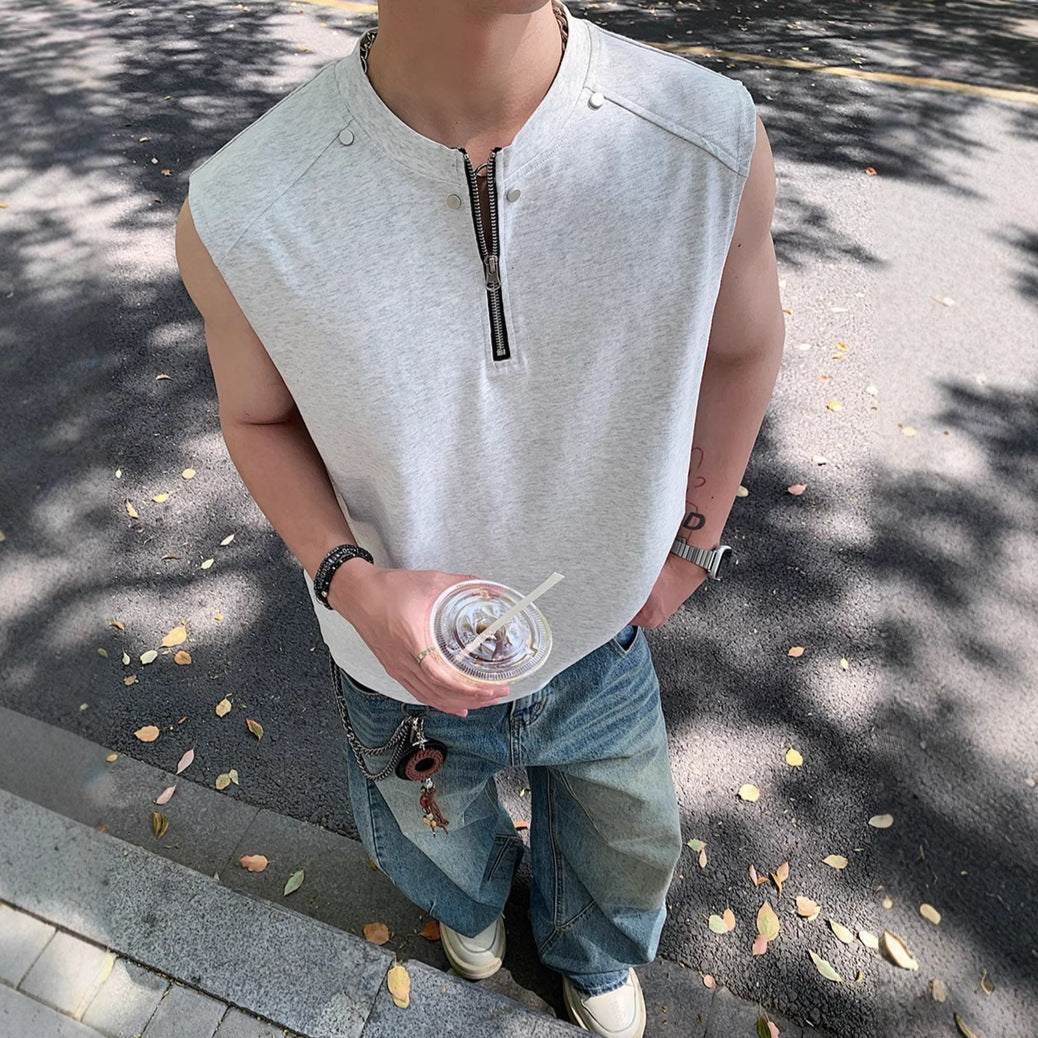 Men Solid Round Neck Relaxed Fit T-shirt