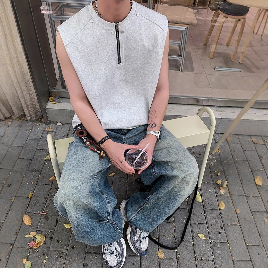 Men Solid Round Neck Relaxed Fit T-shirt