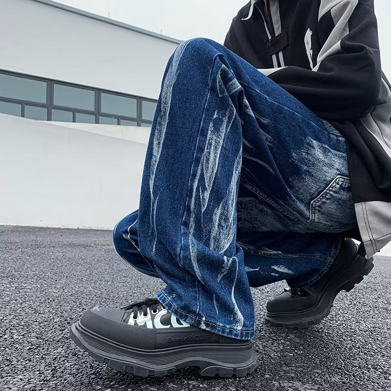 Men Straight Fit Mid-Rise Jeans