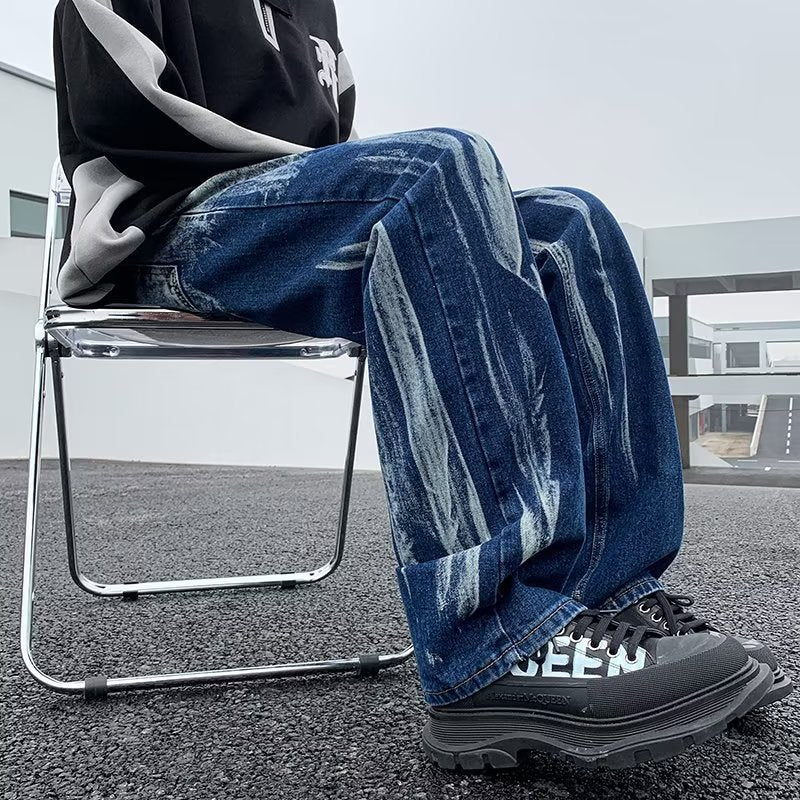 Men Straight Fit Mid-Rise Jeans