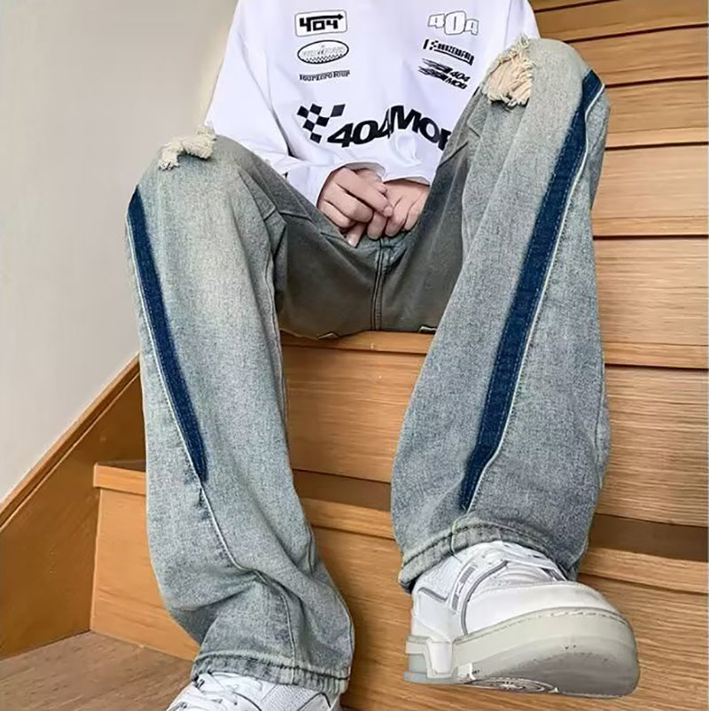 Men Mildly Distressed Light Fade Jeans