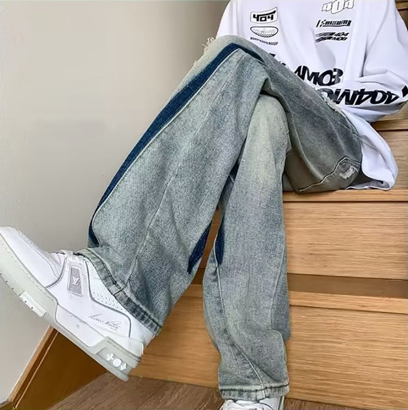 Men Mildly Distressed Light Fade Jeans