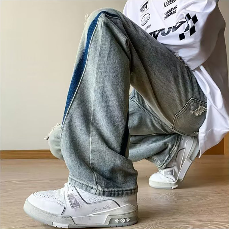 Men Mildly Distressed Light Fade Jeans