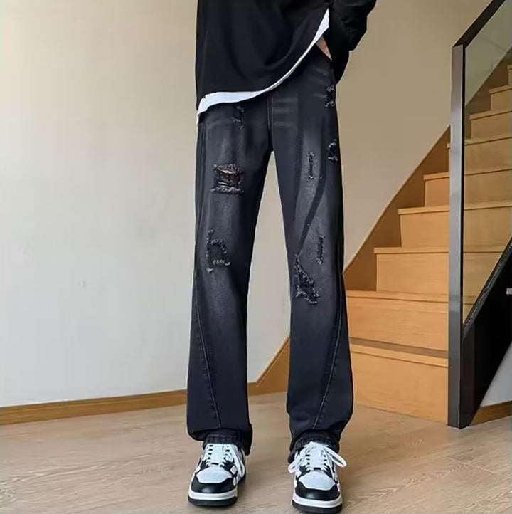 Men Mildly Distressed Light Fade Jeans