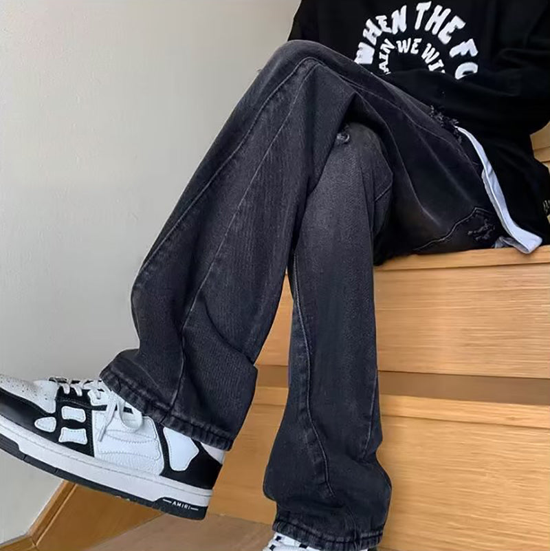 Men Mildly Distressed Light Fade Jeans