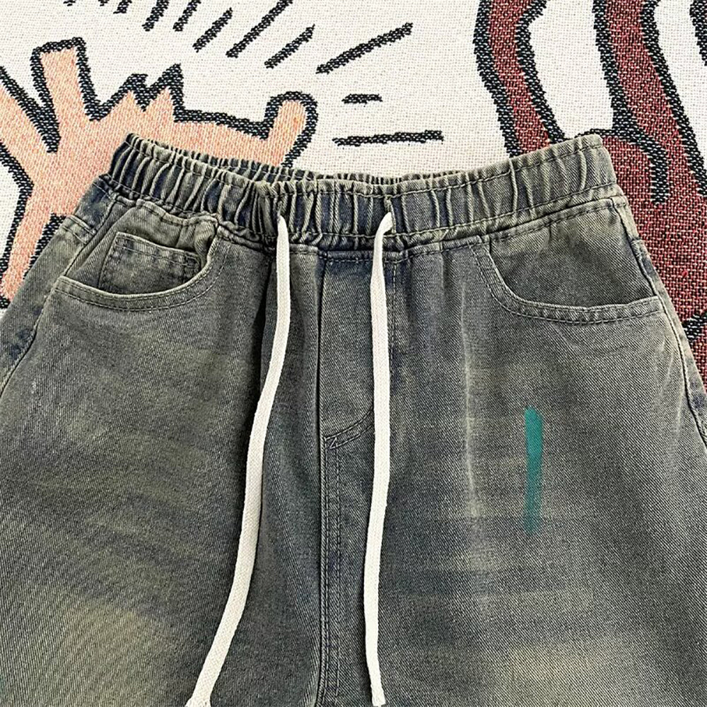 Men Light Fade Printed Stretchable Jeans