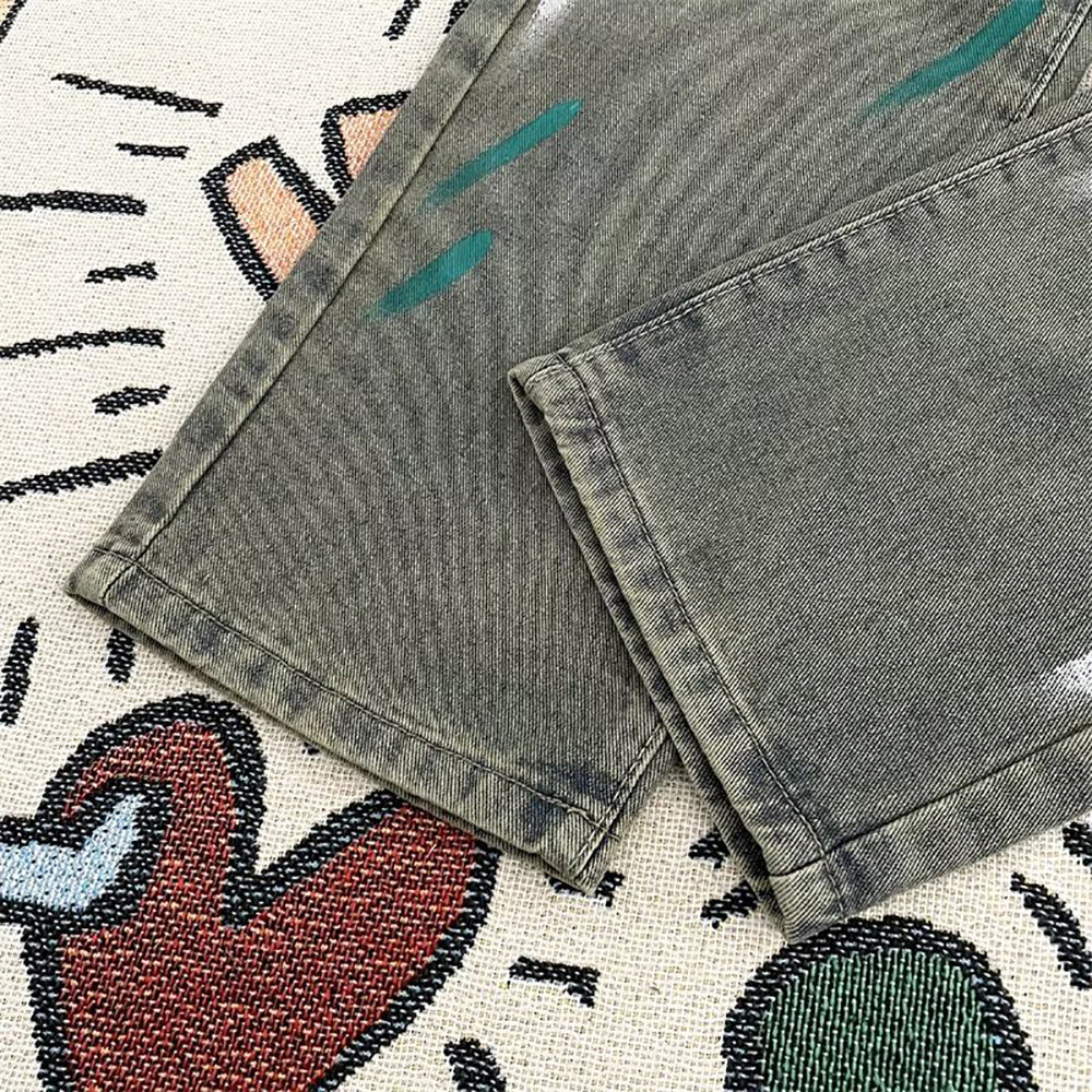 Men Light Fade Printed Stretchable Jeans