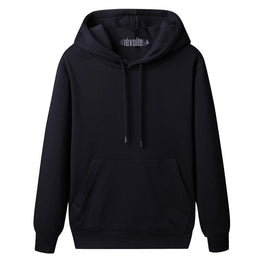 Men Solid Hooded Sweatshirt