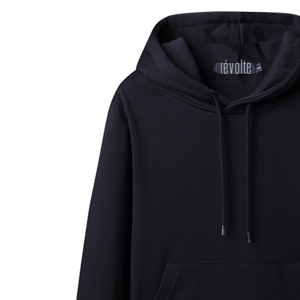Men Solid Hooded Sweatshirt