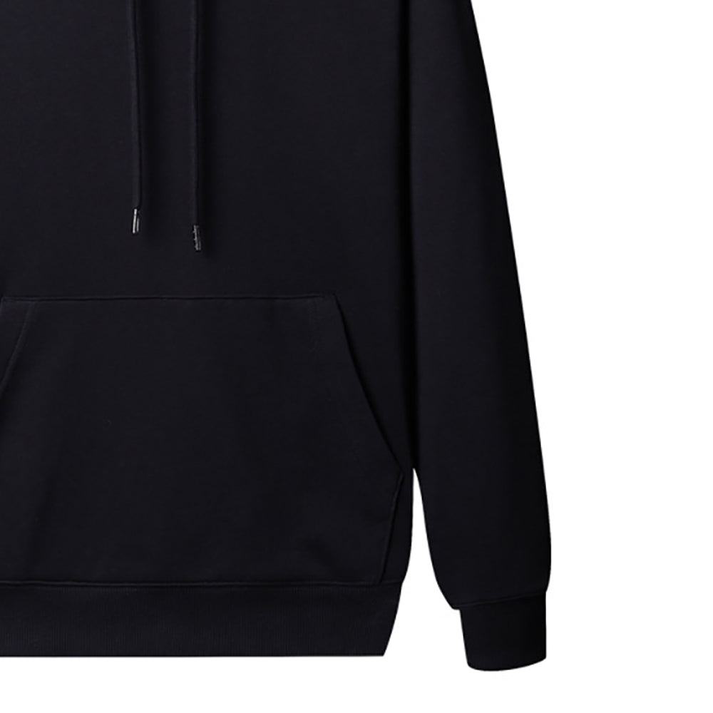 Men Solid Hooded Sweatshirt