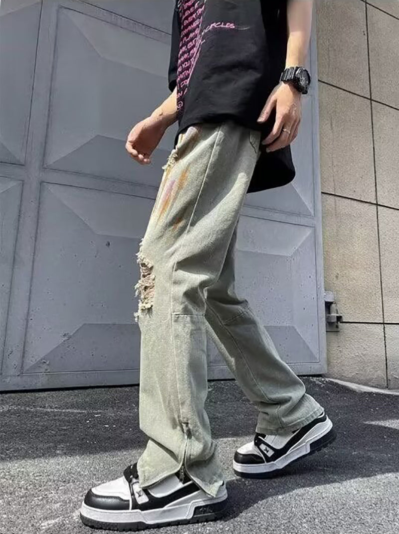 Men Relaxed Fit Distressed Jeans
