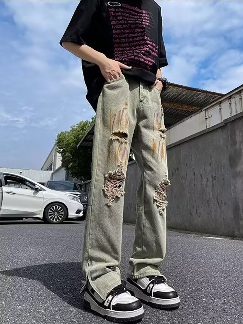Men Relaxed Fit Distressed Jeans