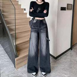 Women Baggy Fit Mid-Rise Light Fade Jeans