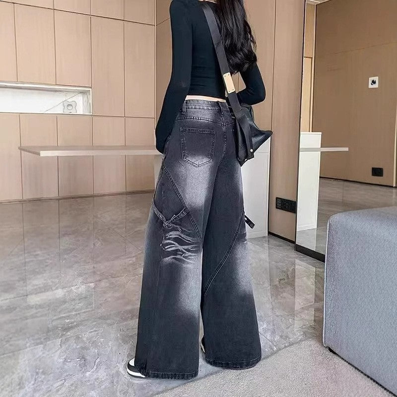 Women Baggy Fit Mid-Rise Light Fade Jeans