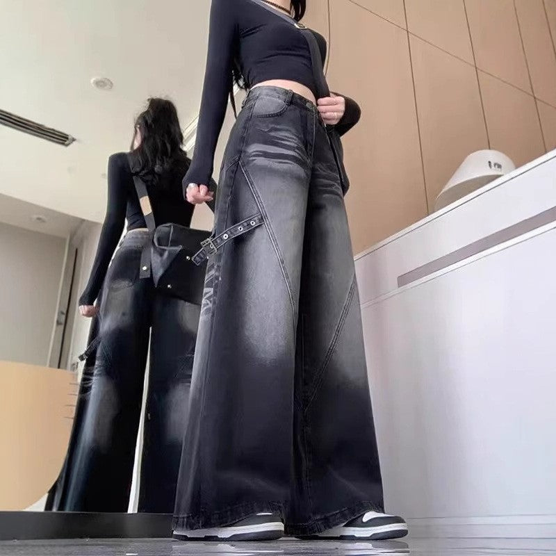Women Baggy Fit Mid-Rise Light Fade Jeans