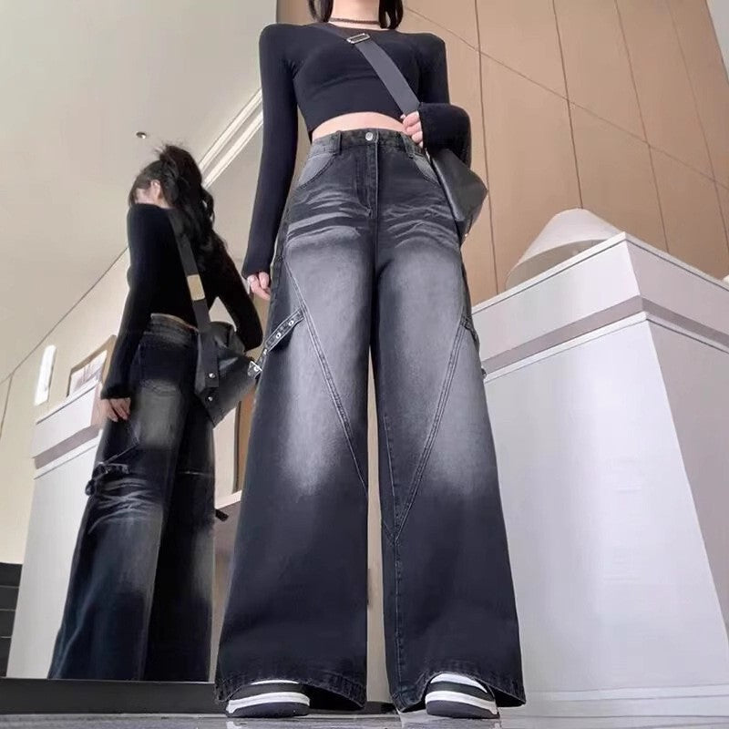 Women Baggy Fit Mid-Rise Light Fade Jeans