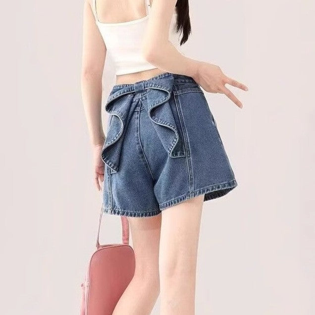 Women Loose Fit Denim Shorts