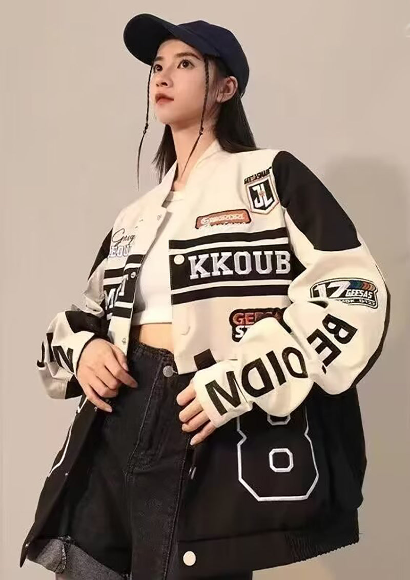 Men Regular Typography Jacket