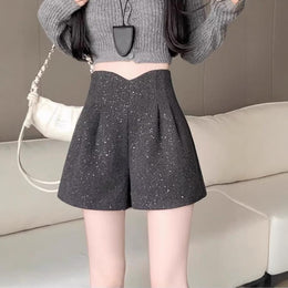Women Embellished Relaxed Fit Hot Pants Technology Shorts