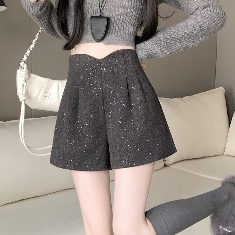 Women Embellished Relaxed Fit Hot Pants Technology Shorts