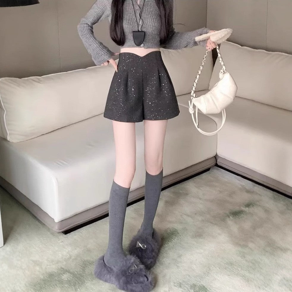 Women Embellished Relaxed Fit Hot Pants Technology Shorts