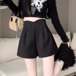 Women Embellished Hot Pants Technology Shorts