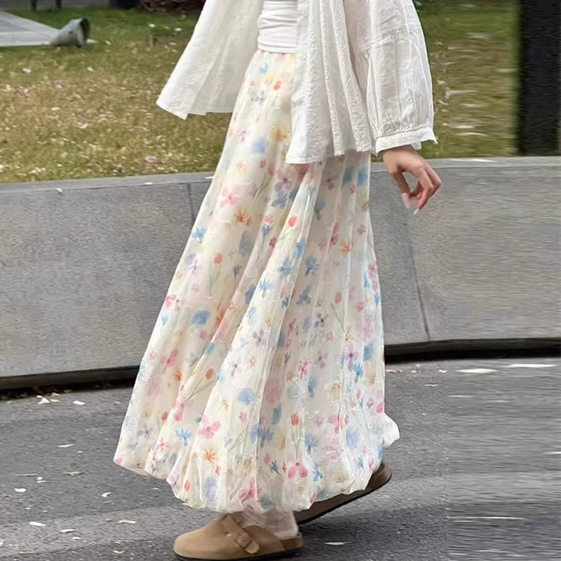 Women Printed Mid-Rise Relaxed Fit Pleated Culottes Trousers