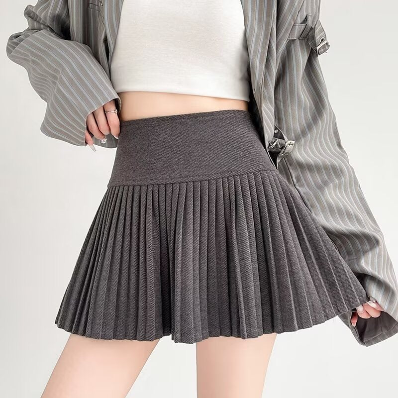 Solid Peplum Skirt