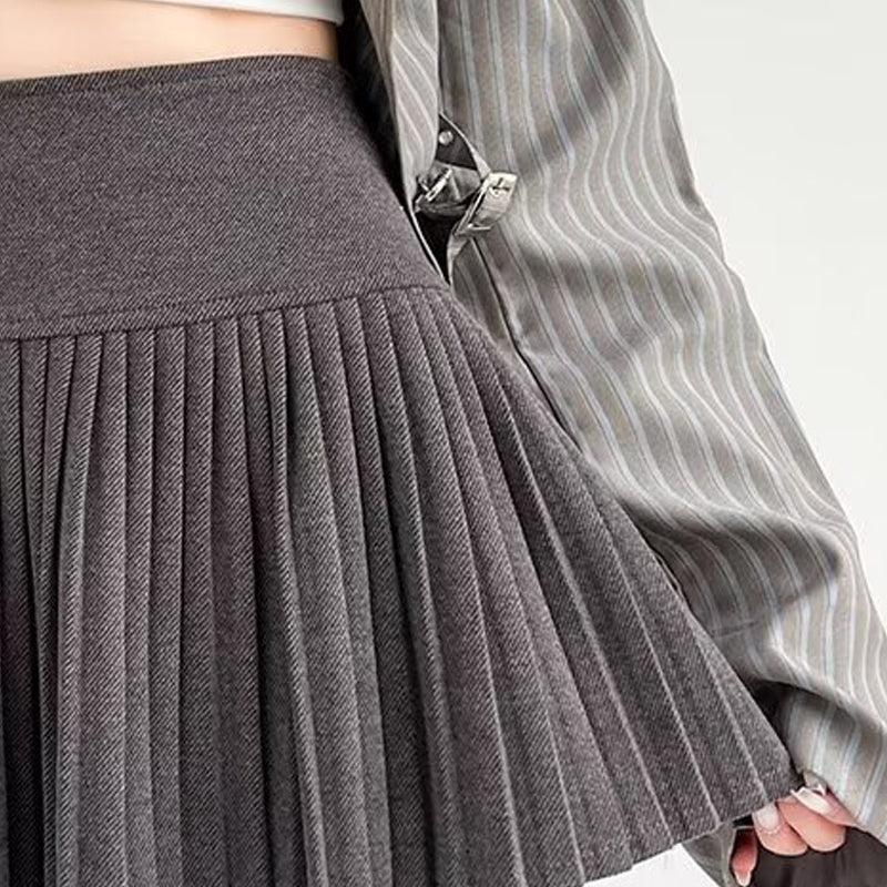 Solid Peplum Skirt