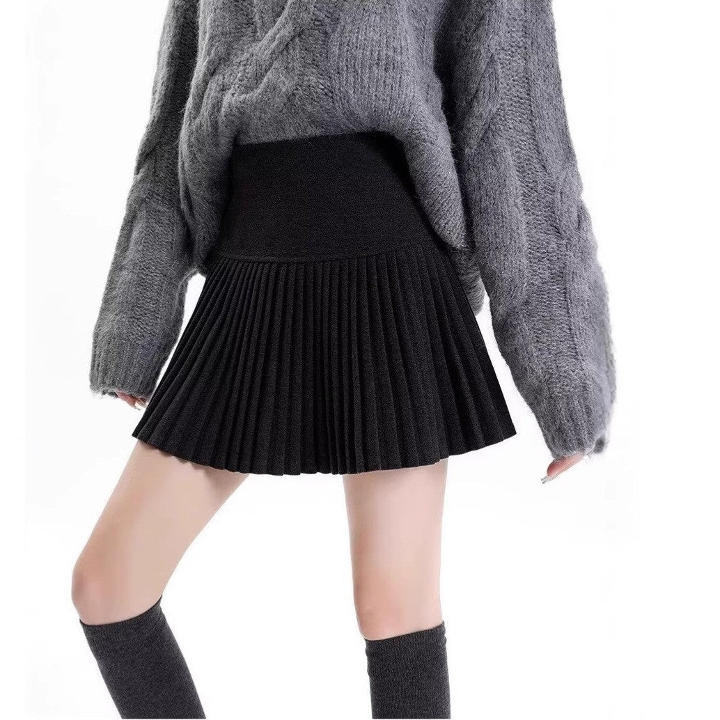 Solid Peplum Skirt