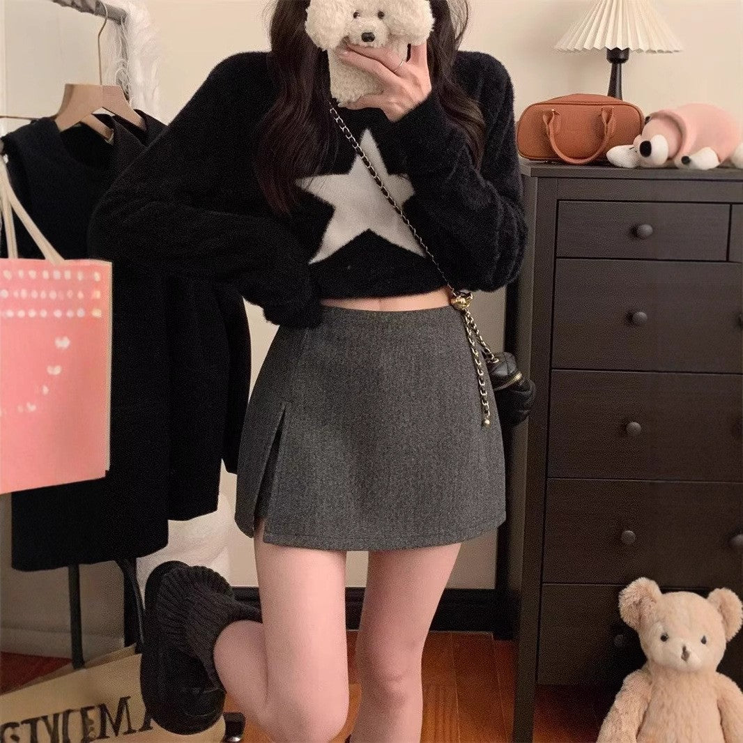 A-Line Above Knee Skirt