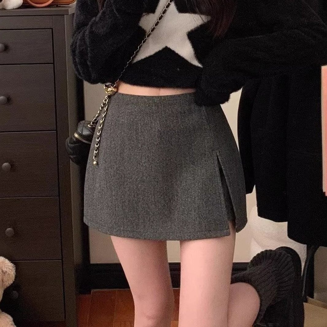 A-Line Above Knee Skirt
