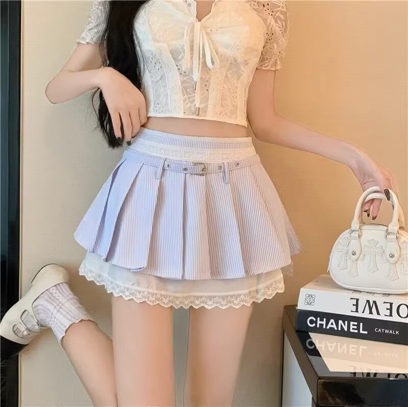 Printed Flared Mini Skirt