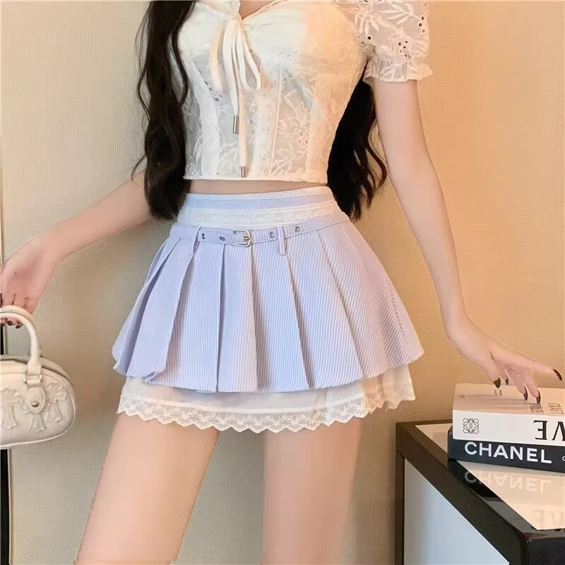 Printed Flared Mini Skirt