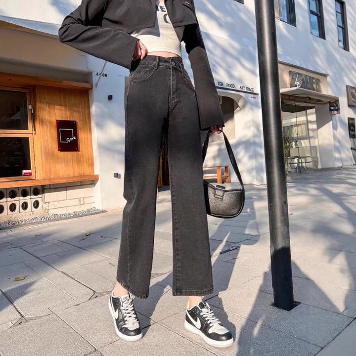 Women Straight Fit Dark Fade Jeans