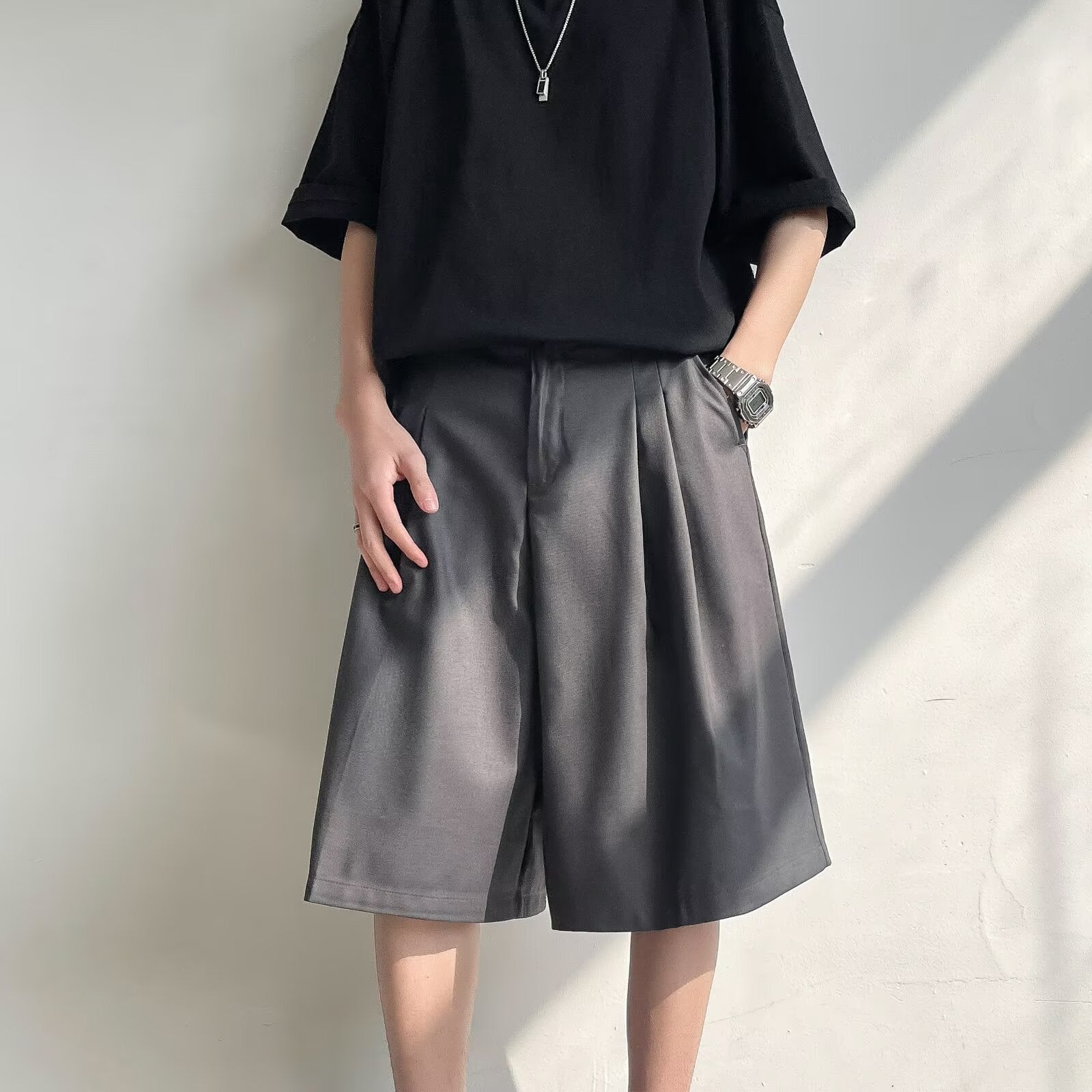 Men Solid Low-Rise Outdoor Shorts