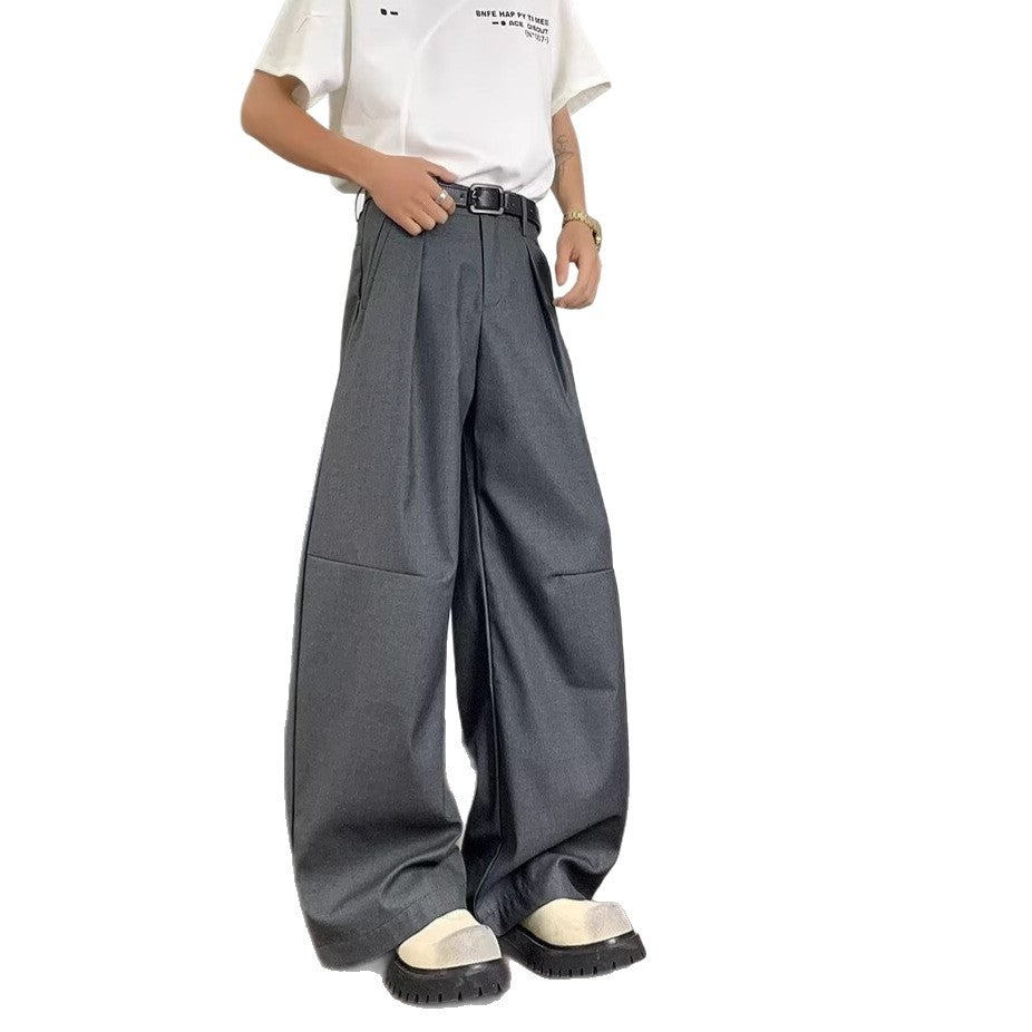 Men Loose Fit Mid-Rise Easy Wash Parallel Trouser
