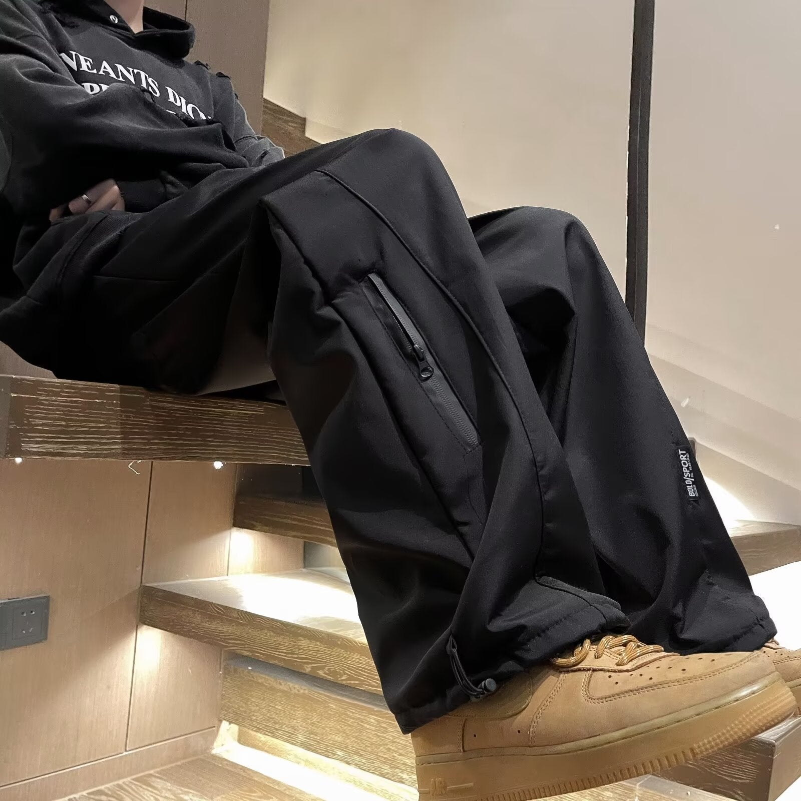 Men Solid Mid-Rise Regular Fit Trousers