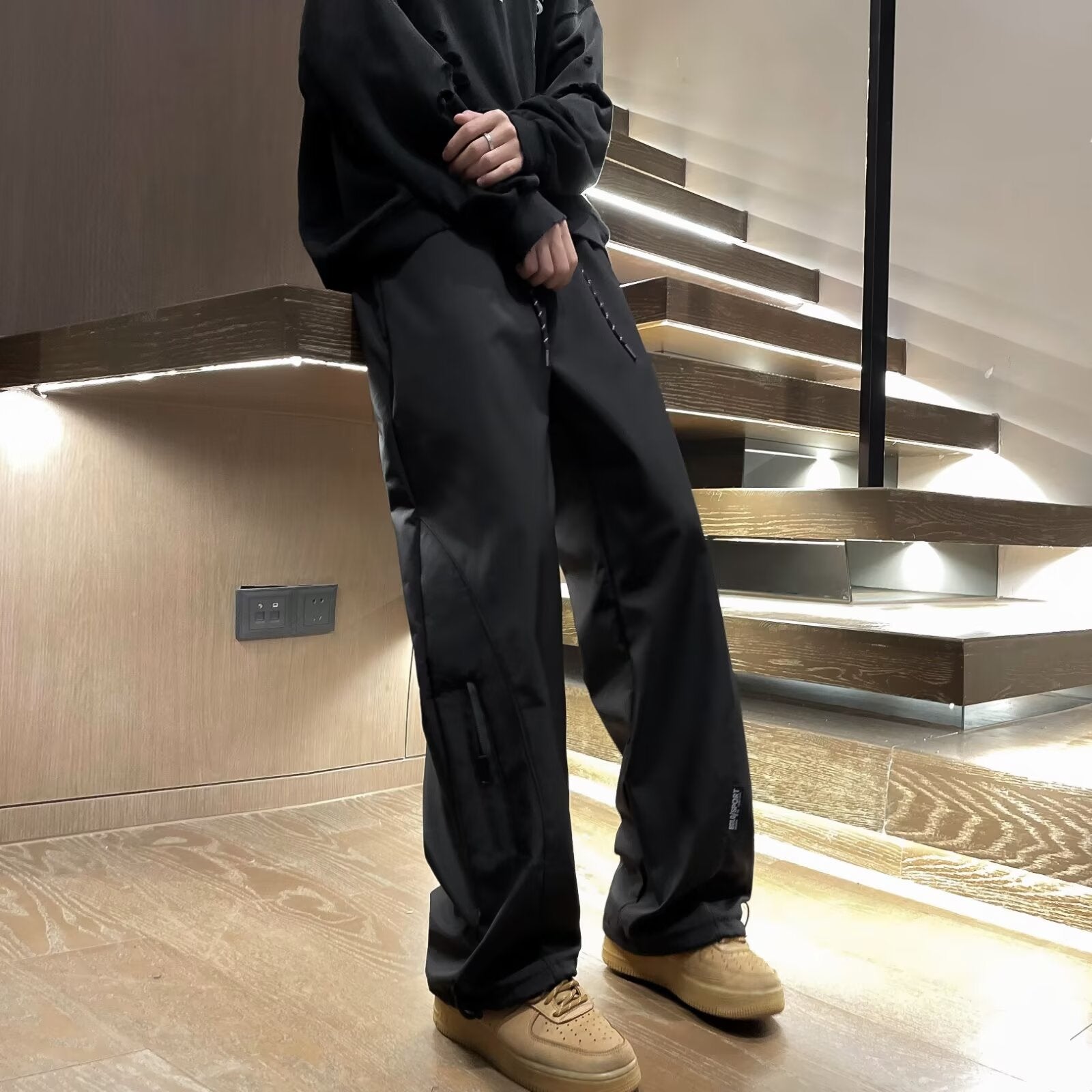 Men Solid Mid-Rise Regular Fit Trousers