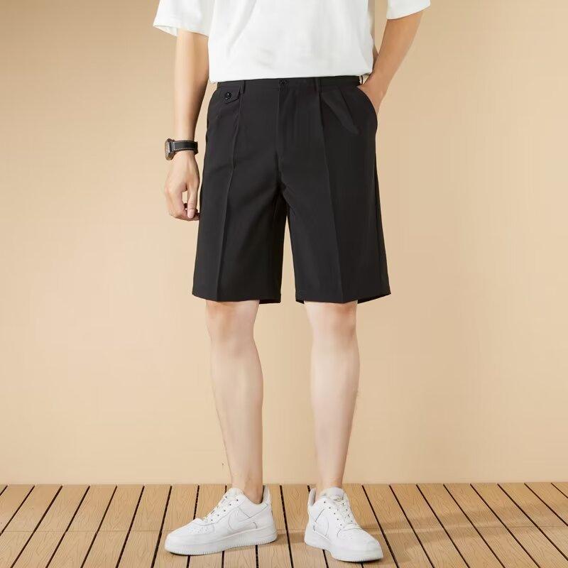 Men Regular Fit Knee Length Solid Shorts