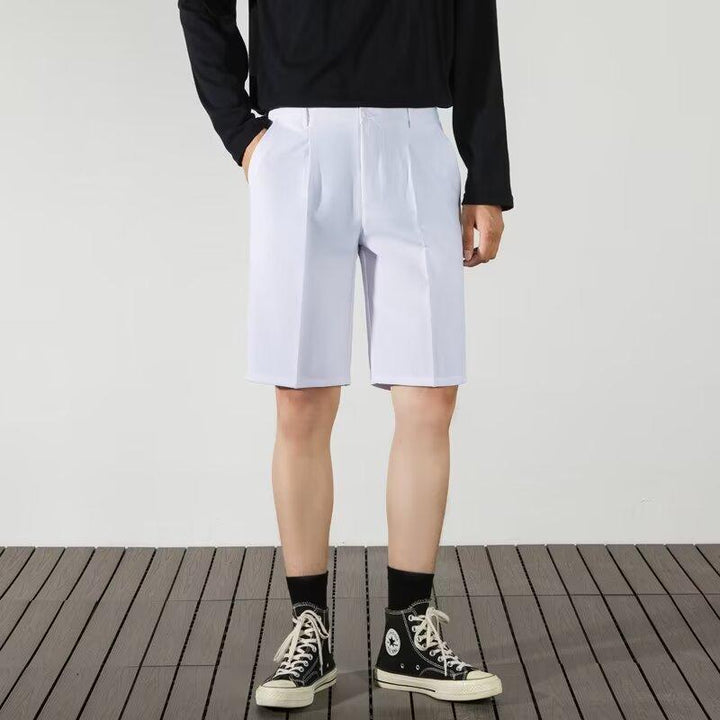 Men Regular Fit Knee Length Solid Shorts