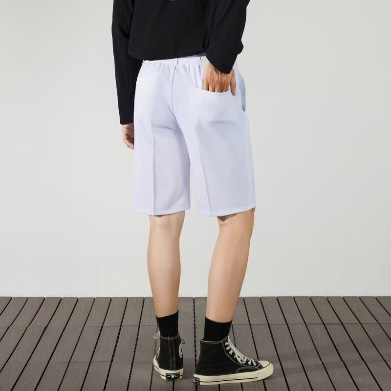Men Regular Fit Knee Length Solid Shorts