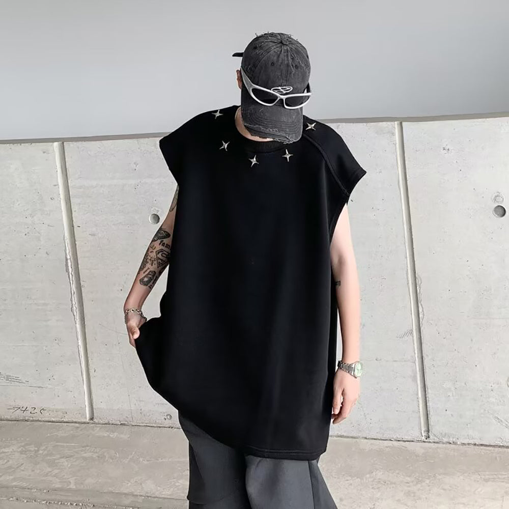 Men Solid Round Neck  Oversized T-shirt